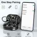 Wireless Earbuds Sports, Bluetooth Headphones 5.3, 50H Playback Over-Ear buds with 4 ENC Noise Cancelling Mic, Deep Bass Earphones with Earhooks, IP7 Waterproof Fitness Headset for Running Workout Gym. 