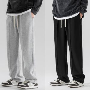 【Buy 1 Take 1】 Mens Trousers Casual Grey Sweatpants Pants for Men Baggy Grey Pants Wide Leg Loose Slacks