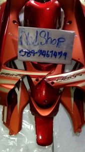 ชุดสี125i/125Sโฉมiไฟเลี้ยวบังลมสีแดงแก้วตัดกลางส้มด้านเปลือกงานABSเกรดAจากโรงงานผลิตชิ้นงานสวยประกอบสนิททุกจุดติดสิ๊กเกอร์ให้พร้อม