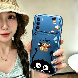 Feadship Case for Realme c75 c71 c75x C73 C85 PRO C100i c100x p4x 4g phone casing anxety Softcase Silicone shockproof Cover new design aesthetic cute black Chocolate for boys JSQHQ1