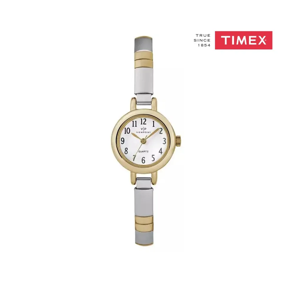Viewpoint by Timex Women's Crystal 33mm Watch – Gold-Tone Case Black Dial &  Gold-Tone Stainless Steel Expansion Band - Walmart.com