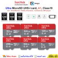 SANDISK Micro SD card Ultra 512GB (150MB/s) A1,UHS-I,U1,C10, Sdcard ของแท้ Memory Card เมมโมรี่การ์ด ใส่ โทรศัพท์ กล้อง หน้ารถ วงจรปิด Nintendo switch. 