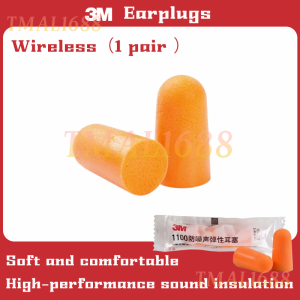 [LOCAL STOCK-Deliver in 1-3 days] 37dB High Noise Cancelling Slow Rebound Memory Foam Earplugs 3M Authentic Licensed 1100 Cordless / 1110 Anti-Lost String Ear Plugs Ultra Soft Comfortable Hearing Protection For Sleeping