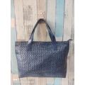 Tas map kulit asli model hobo handmade anyaman jogja. 