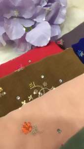 Tudung Bawal Airis Premium Sulam Bidang 45