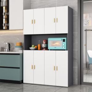 [Cozy ]Storage Cabinet Versatile Kitchen Rack Modern And Simple Sideboard Environmentally Friendly Materials And Large Capacity