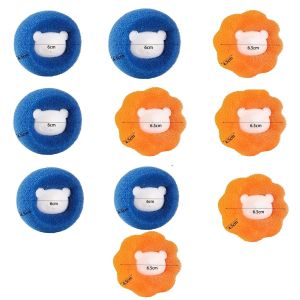 COMBO 10 Quả cầu giặt đồ hình gấu Thu Thập Tóc Vải Bông Thừa Vệ sinh máy giặt giúp quần áo luôn mới