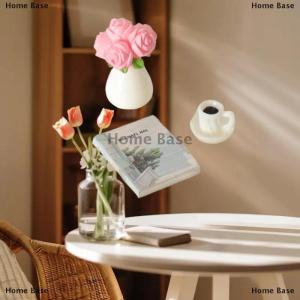 [COD] Home Base บ้านตุ๊กตาจิ๋วทรงกลมสีขาว1ชิ้นแบบจำลองเฟอร์นิเจอร์จำลองอุปกรณ์เสริม DIY ของเล่น