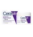 CeraVe Skin Renewing Night Facial Moisturiser Cream 48g, Moisturising During Sleep, Suitable For All Skin Types, Niacinamide + Hyaluronic Acid + Biomimetic Peptides Complex + 3 Essential Ceramides ครีมบำรุงผิวหน้า. 
