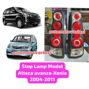 STOP LAMP LAMPU STOP TAIL LAMP  VARIASI MODEL ALTECA TOYOTA DAIHATSU AVANZA XENIA 2003 2004 2005 2006 2007 2008 2009 2010 2011 HARGA SEPASANG