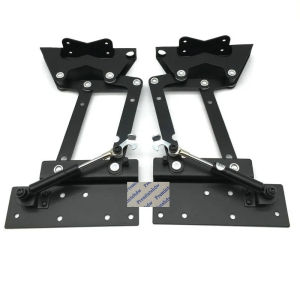 1Pair Pneumatic Soft Folding Coffee Table Lift Up Mechanism Coffee Tea Table Table Top Pop-up Lifting Bracket Support With Lock