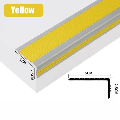NOBLELUX Tự dính Băng chống trượt cầu thang PVC Hình chữ L Dải bảo vệ chống trượt Chống thấm nước Dải viền cầu thang Văn phòng tại nhà