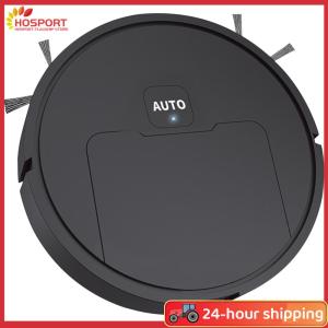 【HOSPORT】3-in-1 Robot Vacuum Cleaner USB Rechargeable Quiet Cleaning Sweeper Robot 1000Pa Suction for Pet Hair Carpets and Floors