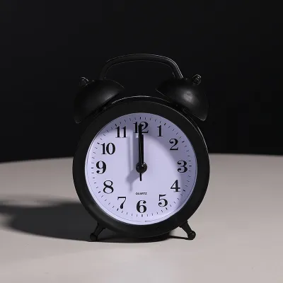 MILANDO Colorful Alarm Clock Big Bell Design Silent Bedside Clock for Children Students Jam Budak 儿童闹钟