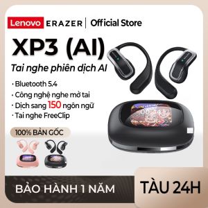 Lenovo ERAZER XP3 Tai Nghe Phiên Dịch Al Tai nghe không dây dịch thời gian thực thông minh Bluetooth 5.4 có màn hình cảm ứng LED Tai nghe kinh doanh có Mic chống nước IPX5