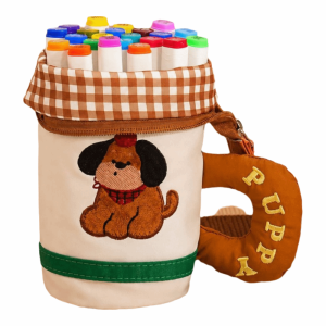 VELLICHORM Water Cup Shaped Pencil Case Cartoon Large Capacity Pen Pouch Multifunctional Portable Pencil bag Student