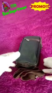 NC Tas slempang kulit 2 fungsi tas hp tas Selempang /tas pinggang/tas gesper keren & trendy