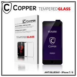 Iphone 8 - COPPER Tempered Glass ANTI-BLUERAY (Full Glue)