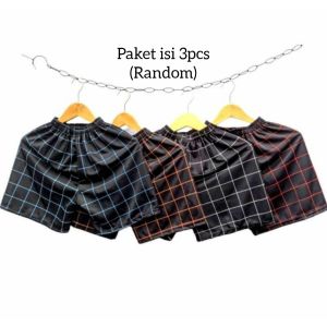 PROMO COD ISI 5PCS CELANA PENDEK BOXER KOLOR MOTIF KOTAK TARTAN PREMIUM UNTUK ANAK-ANAK DAN DEWASA
