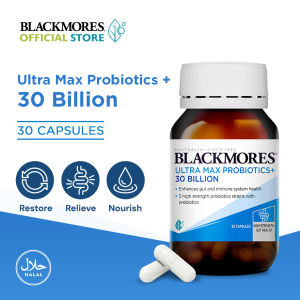 Blackmores Ultra Max Probiotics+ 30 Billion (30s) – Restore & Support Gut Health