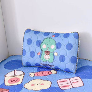 Gối nằm trẻ em - vỏ cao su non mềm mát ruột bông trắng tinh khiết [gấu vũ trụ]