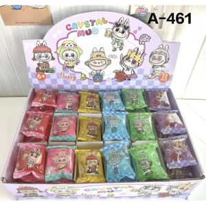 Slime Bantal Crystal Mud Karakter Labubu Warna-Warni/Slime Labubu Glitter murah