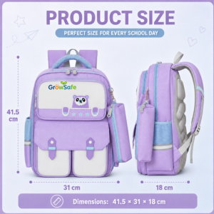 GrowSafe 2026 New Style backpack primary school bag for kids Students Spine Protection and Weight Reduction