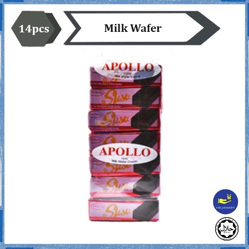 APOLLO MILK CHOCOLATE WAFER CREAM 12PCS | Lazada Singapore