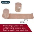 SPOSAFE 1 Roll Elastic Bandage for Ankle, Wrist, Arm, Leg Sprains Compression Bandage Wrap for Foot,Knee,Calf Pain Relief Sports Tape For Basketball,Volleyball,Football. 