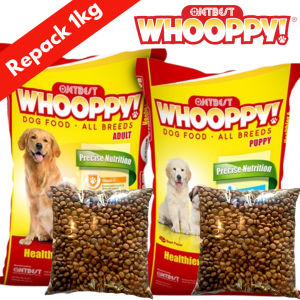 1kg REPACK Dog Dry Food All Stages Adult Puppy Repack WHOOPPY