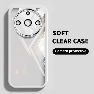 YBD Color Transparent Phone Case for Xiaomi POCO C61 4G Redmi A3 2024 Full Coverage Camera with Lens Protection Silicone Soft Shell