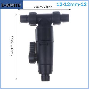 【E-WOITD】 อุปกรณ์เสริมสำหรับตู้ปลา12 16มม. ตัวเชื่อมต่อแบบปลดเร็วสองหัวสำหรับตู้ปลาท่อท่อวาล์ว3ทางตัวกรองตู้ปลา