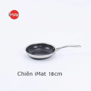 Chảo chiên iMat Hybrid Blackcube chống dính gốm Ceramic màu đen cỡ 18 I 20 I 24 I 26 I 28 I 30(cm)