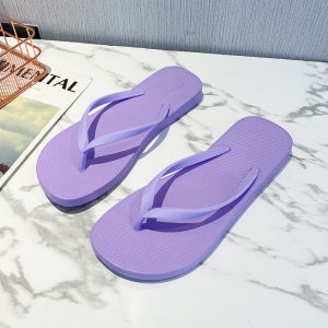 [Free Shipping] Womens summer outdoor flip-flops new soft-soled non-slip solid color couples outdoor sandals for the beach
