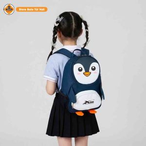 Balo Mầm Non Cho Bé Trai Bé Gái Xbags Penguin XB 3019 - Balo Trẻ Em Hình Chim Cánh Cụt Siêu Đáng Yêu Chất Liệu Nhẹ Chống Thấm Nước Cho Bé Đi Nhà Trẻ
