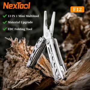 2025 NexTool Mini Flagship F12 Keychain 13 In 1 EDC Folding Multi Tool Screwdriver Pliers File Ruler Bottle Opener Scissors Hand Tool For Outdoor Camping Daily Bicycle Repair