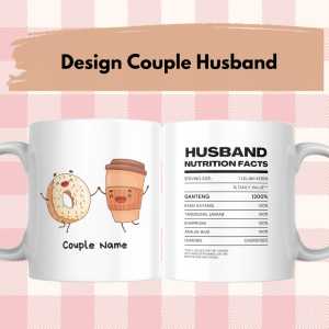 Mug Custom couple lirik lagu bisa pakai foto sendiri kado
