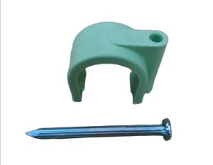 Klem Pipa Air 1/2"  3/4  1 INCHI Plus paku beton harga per pcs cod