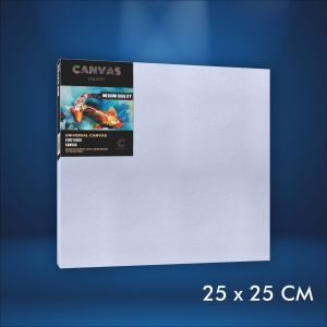 KANVAS LUKIS 25X25 CM / WATER COLOR CANVAS / WHITE CANVAS / KANVAS / CANVAS - MEDIUM QUALITY