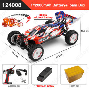 JDD【In stock】【Original Available】WLTOYS 124008 60 km/h 2.4G 3S racing radio control 4WD brushless electric high-speed off-road drift childrens remote control toy