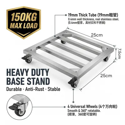 YOYO 304 Stainless Steel Kitchen Gas Stove Workbench | Multi-Functional Prep Table | Kitchen Storage Cabinet with Gas Tank Slot | Kitchen Counter