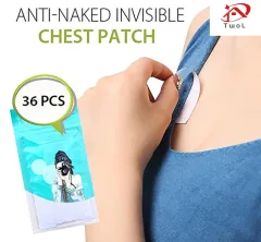 TwoL 1 Pair Breast Lift Adhesive Bra, Invisible Waterproof Nipple Covers  For Women Provide Push Up