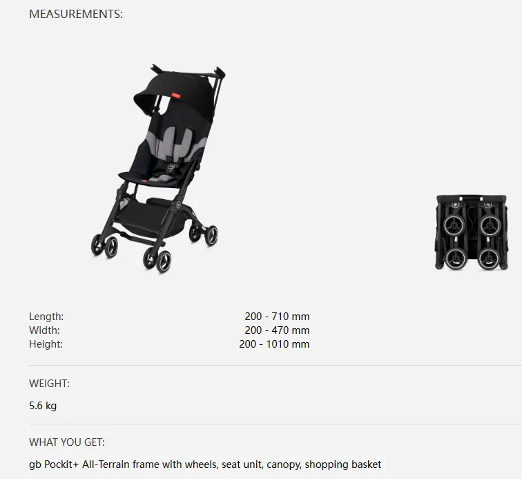 GB Pockit+ All Terrain stroller | Lazada Singapore
