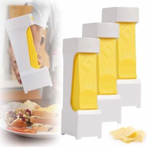 Butter Cutter One-Click Butter Cutter2025 NEW Single-Stick Butter Cutter Butter Dispenser with Stainless Steel Blade and Storage Case for Quickly Making Bread Cakes Breakfast (2PCS)