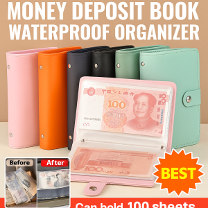 Money Deposit Book Waterproof Organizer