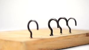 10Pcs Indoor Outdoor Ceiling Hooks Vinyl Coated Screw For Mug Cup Plant Wind Chime Hanging