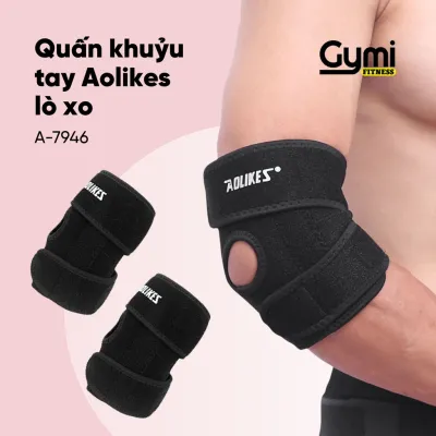 Đai Cuốn Bảo Vệ Khuỷu Tay Lò Xo Aolikes A-7946 | Đai Dán Khuỷ Tay Thể Dục Thể Thao - AL7946