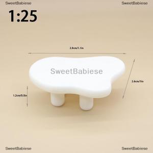 [COD] SweetBabiese บ้านตุ๊กตาจำลอง1 12โต๊ะน้ำชาขนาดเล็กเมฆจำลองบ้านตุ๊กตาห้องนั่งเล่นเฟอร์นิเจอร์ตกแต่งฉากการก่อสร้างขนาดเล็ก