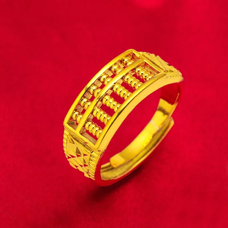 PQH KONG Jewellery Gold 916 Original Malaysia Adjustable Open Ring