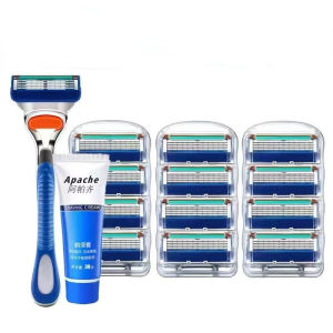 มีดโกนหนวด 5 ชั้น พร้อมด้ามโกน 1ด้าม + ใบมีด สำหรับเปลี่ยน 4 อัน 8อัน 12อัน